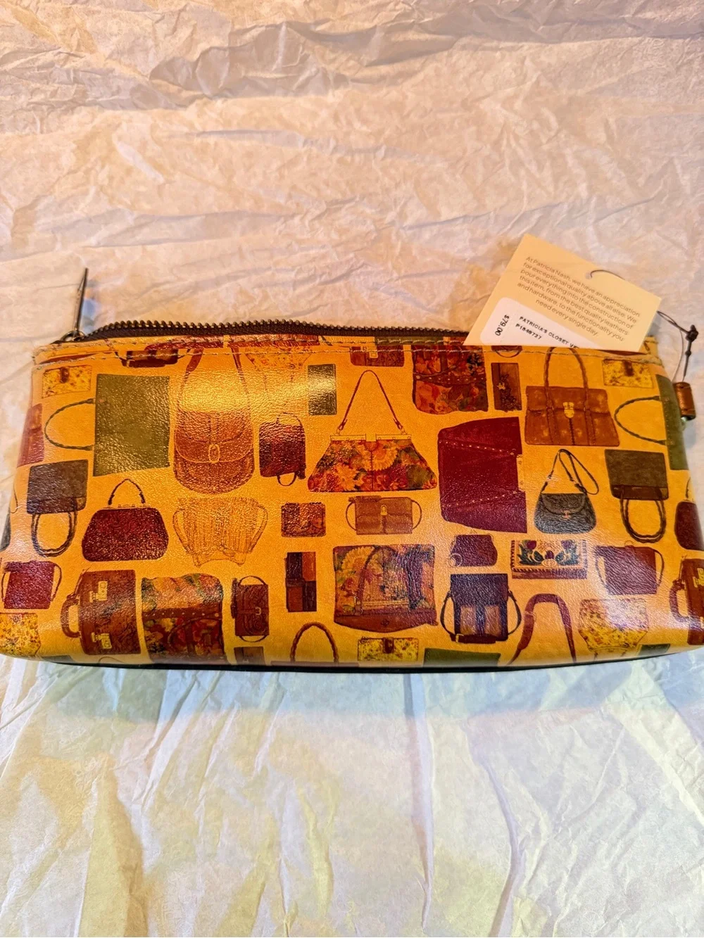 Patricia Nash Vetralla Wristlet/Purse in Patricia's Closet pattern